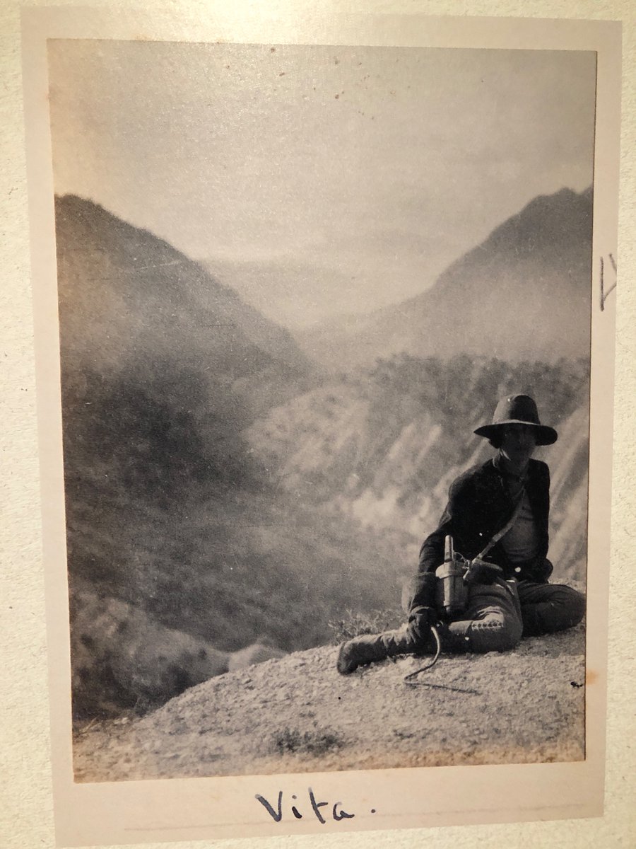 Mesmerised by this photograph of Vita in what is now Iran on display at <a href="/SissinghurstNT/">SissinghurstNT</a> today.