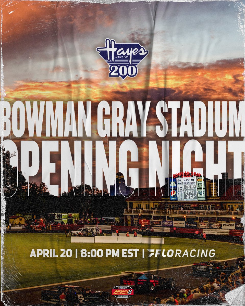 Finally. The long-awaited @BGSRacing Opening Night is here. Gates open at 6 p.m. ET, and racing starts at 8 p.m. ET. Can't make it to the track? Tune in on @FloRacing!