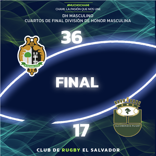 ⏹️ ¡SE ACABÓ EL PARTIDO DE CUARTOS DE FINAL DE LA @DHFerugby EN PEPE ROJO! 💪 ¡EL SALVADOR SEGUIRÁ LUCHANDO EN LAS SEMIFINALES DE LOS PLAYOFF POR EL TÍTULO! 👏 Felicitamos también a Silicius Alcobendas, que ha hecho un gran partido y no nos lo ha puesto fácil en ningún momento