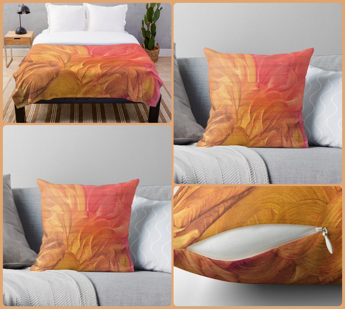 Wheel of Fortune Throw Pillow~ by Art Falaxy
~Be Artful~ #accents #homedecor #art #artfalaxy #bathmats #blankets #comforters #duvets #pillows #redbubble #shower #trendy #modern #gifts #FindYourThing #pink #golden #orange #peach

redbubble.com/i/throw-pillow…