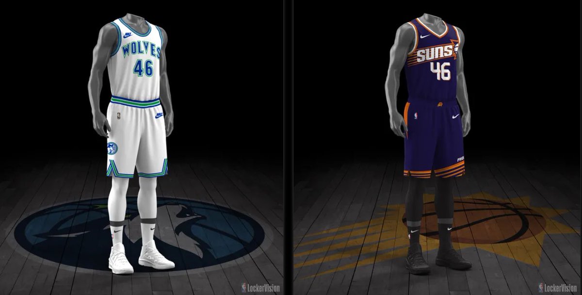 NadineBabu's tweet photo. Wolves playoffs begin today!!! #Timberwolves going with classic unis and court. #HowlWolves https://t.co/BKJ1iuaQq6