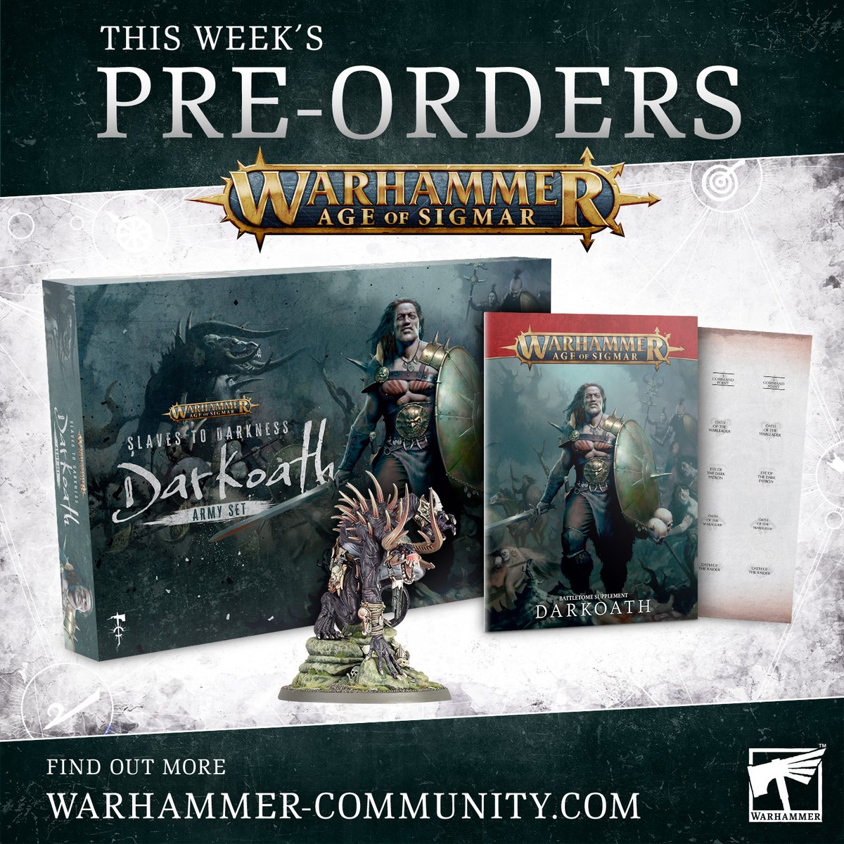 No mercy for pledge-breakers and cowards! Pre-order the new Slaves to Darkness army set now: ow.ly/qOKP50RjLek #WarhammerCommunity