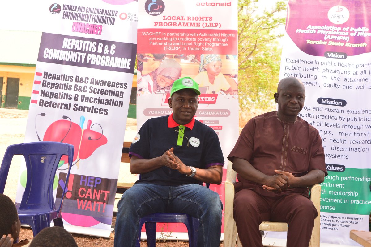 WACHEF, in collaboration with the Association of Public Health Physician of Nigeria (APHPN) Taraba State branch and with support from ActionAid Nigeria through the Local Right Programme (LRP), organized a viral hepatitis awareness campaign for women and children in Yorro.