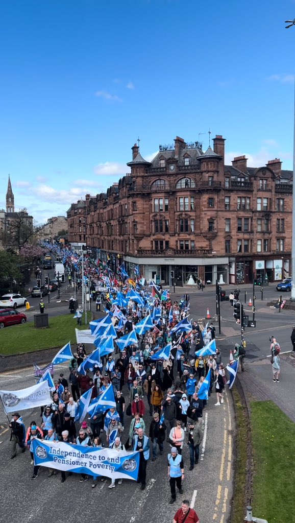 🙌 What an incredible day at the March & Rally for independence in Glasgow. #BelieveinScotland