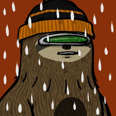 Okay let’s do this. Here is my new @CelestineSloths pfp. Look at that lazy cool boi🦥💧