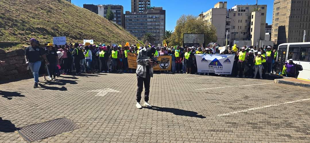 Funzi_Ngobeni's tweet photo. Our @ActionSA_GP
Team in Jozi were in solidarity with #RealReformforECD on their Manifesto March at the Constitutional Hill....
ActionSA's Policy: ActionSA believes that world-class education system that provides equal access to quality education
for all citizens, both urban and rural, starting with universal access to early
childhood development (ECD) programmes.
This is an education system that transforms the development trajectory for all
South Africans.
> Collaborate closely with the Departments of Social Development and
Health to ensure that our early childhood development centres provide
comprehensive services to children from indigent households.
> Increase the budgetary allocations within the education budget to ECD to
ensure that ECD is adequately funded.
> Review the current foundation phase curriculum to ensure focus on
language, reading, basic numerical skills and creative subjects.
> Support mother-language learning as far as feasible within the context of
inter-provincial migration.
> Finalise the National Reading Plan (NRP) and prioritise its implementation by forming a presidential task team of non-political experts mandated to
execute the NRP......
#OnlyActionWillFixSA
#VoteToFixSA