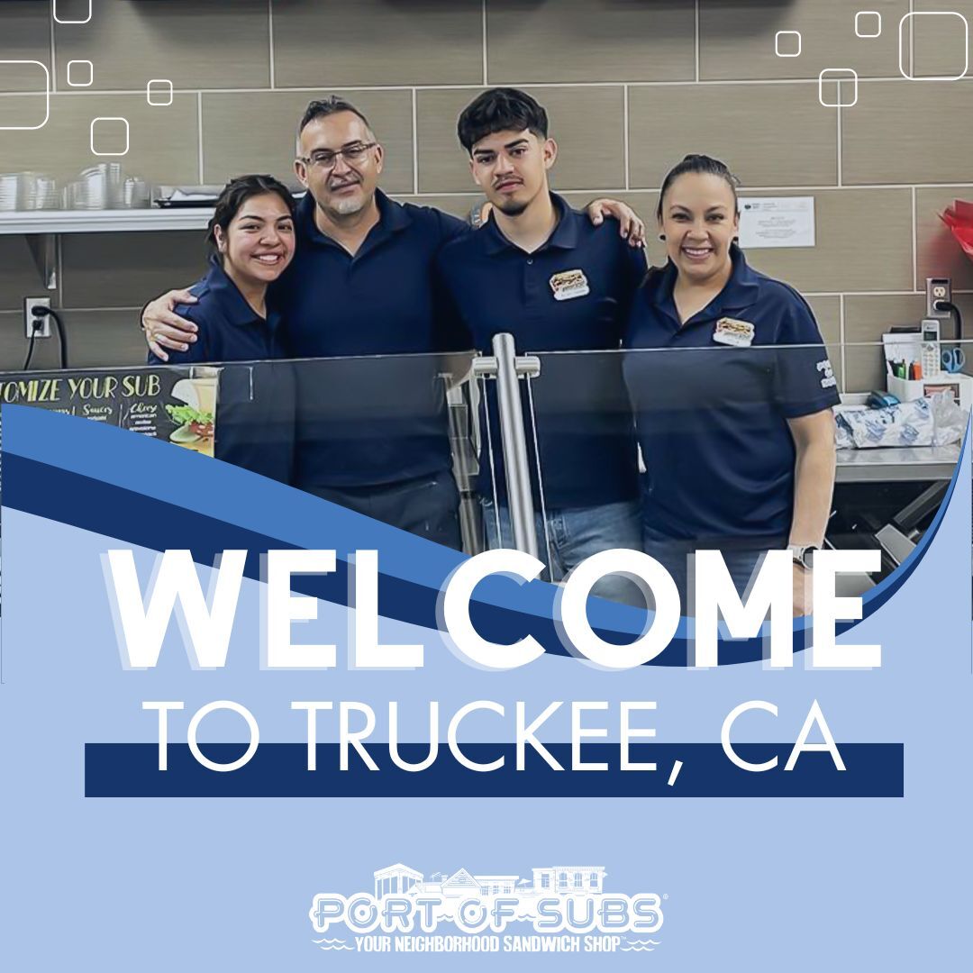 Join me in a warm WELCOME to the new family team in Truckee, California! 🎉
Stop by and try the Turkey Bacon Avocado on Garlic Parmesan, it's sure to satisfy. With smiles like these, how could you resist?
order.portofsubs.com/menu/port-subs…