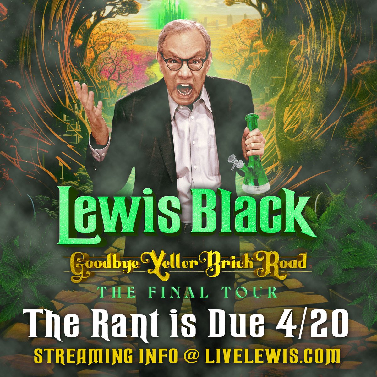 It's a 4/20 miracle! Tonight at 10:10pm ET we're bringing back the Rant Is Due live from our Nashville show. Watch live and get in any last minute rants at livelewis.com