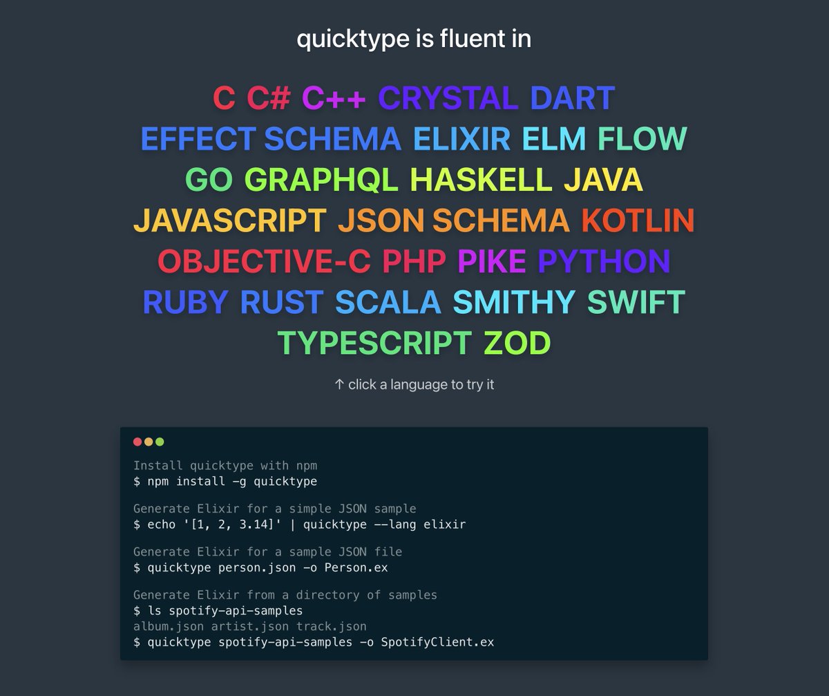 quicktype tweet media