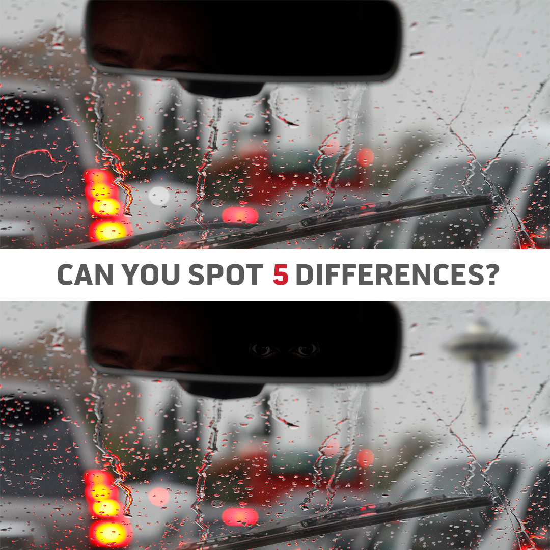 ⛈️ Don't let April Showers dampen your spirit. Tell us when you find all five! #SpotTheDifference #PhotoHunt #April #AprilShowers