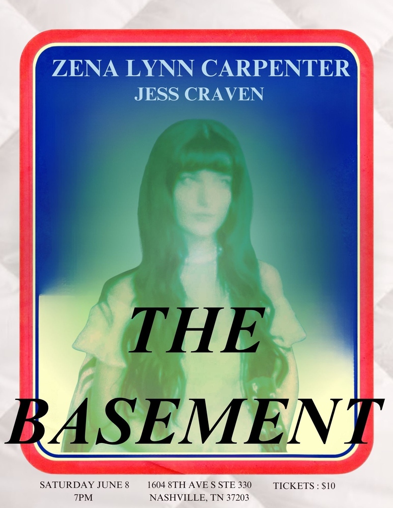 JUST ANNOUNCED!! Zena Lynn Carpenter & Jess Craven will be in the house on June 8. Tickets are on sale NOW: thebasementnashville.com