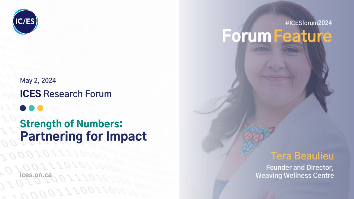 For the month of April, we are showcasing the amazing people who make #ICESforum2024 possible! Our final #ForumFeature today is Tera Beaulieu, Founder and Director at Weaving Wellness Centre. Learn more about her presentation & be sure to save your seat ices.on.ca/annual-forum/