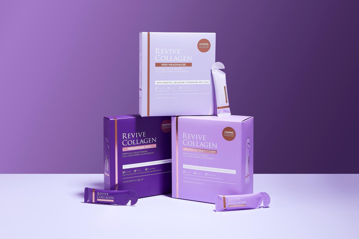 Say hello to Revive Collagen Menopause Max😍 Catering for your beauty and wellbeing needs during each stage of the menopause ✨ The single dose sachets are hormone-free, ready-to-drink with type 1 marine collagen! 👏 Shop now: spr.ly/6003b6tKV