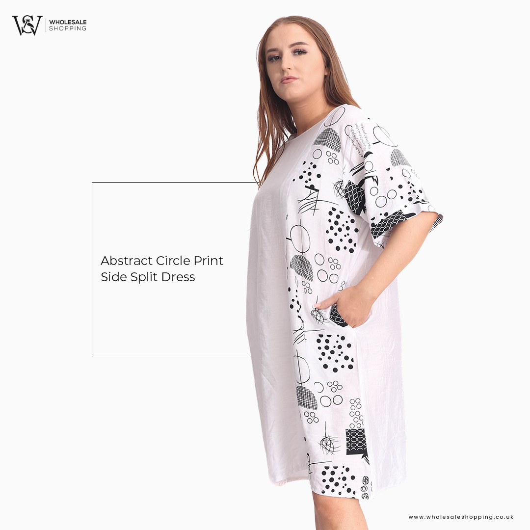 Dare to dazzle in our Abstract Circle Print Side Split Dress! Perfect for those who love to stand out. Get yours now!

Shop Now: rb.gy/z3zxr2

#dress #abstractprint #summerstyle #fashionista #statementpiece #wholesaleuk #wholesalefashionuk #wholesale #wholesaleshopping