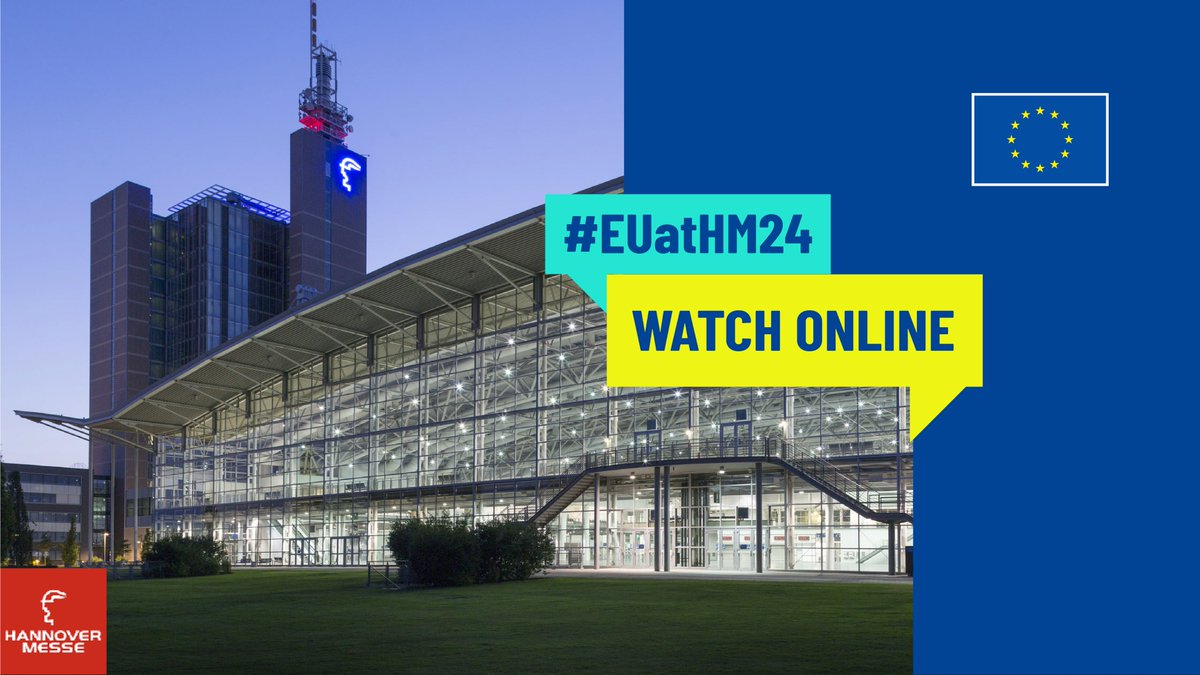 Today at 18:00, President @vonderleyen take part in the Opening Ceremony at @hannover_messe. Check out the livestream 📽️ and get familiar with what's in store for #EUindustry! Join here👇 hannovermesse.de/en/side-events… #EUatHM24