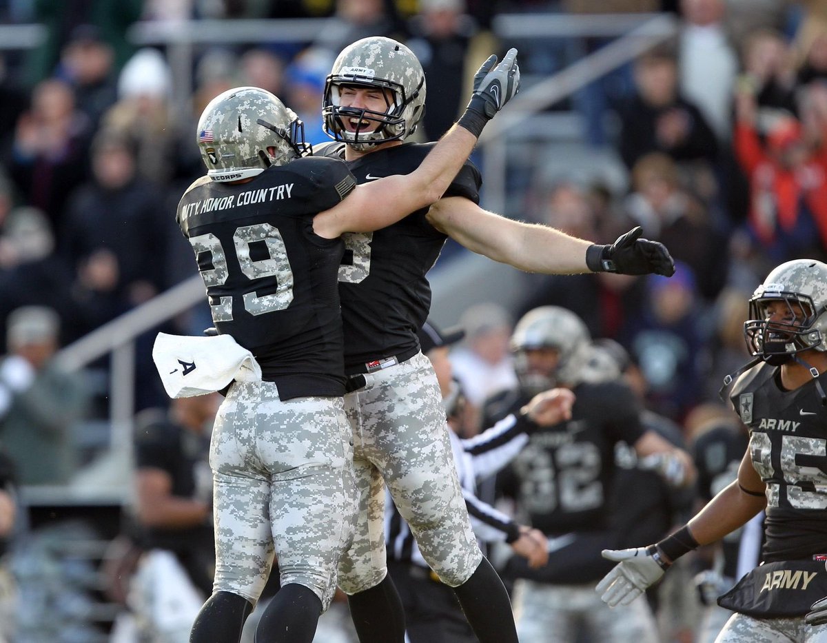 Program spotlight 9/134 @ArmyWP_Football West Point, New York Michie Stadium (38,000) Head coach: Jeff Monken All time record: 727-545-51 Last year: 6-6 Program goat: Alejandro Villanueva/ Glenn Davis Best player: Bryson Daily 3 National championships 3 Heisman