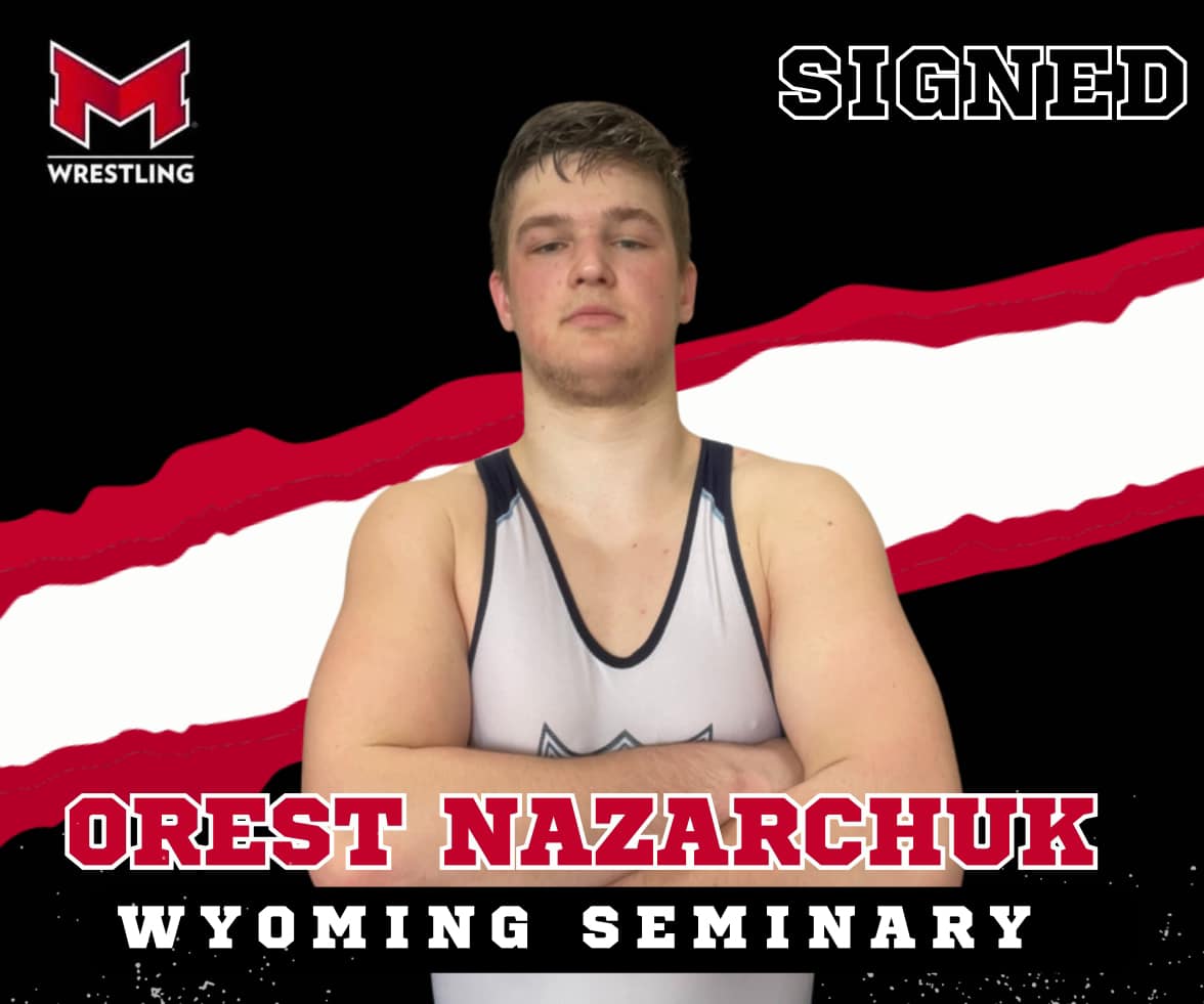 We are thrilled to announce that Orest Nazarchuk of Wyoming Seminary (Pennsylvania) has signed a National Letter of Intent to wrestle for Maryville University in the fall of 2024. Welcome to Saints Nation, Orest! #dawgs