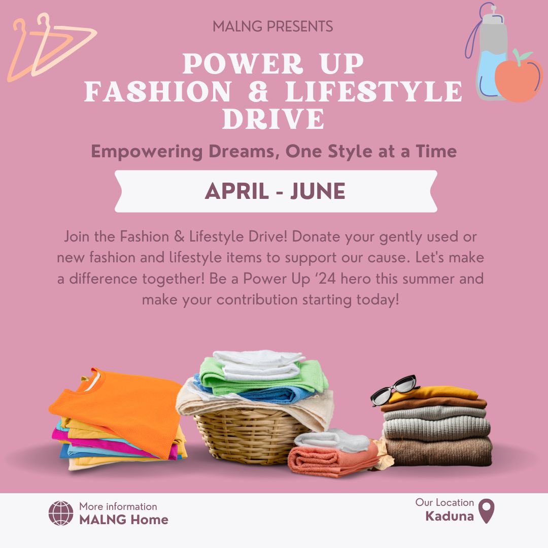 Every little bit helps! 

Support our fashion and lifestyle drive. Your contributions power dreams and create futures! 

#DonateForChange #PowerUp24