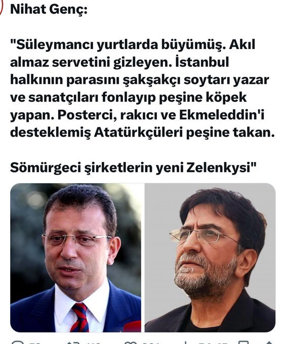 İmamoğlu'nun kim olduğunu bir de Nihat Genç'den dinleyin..