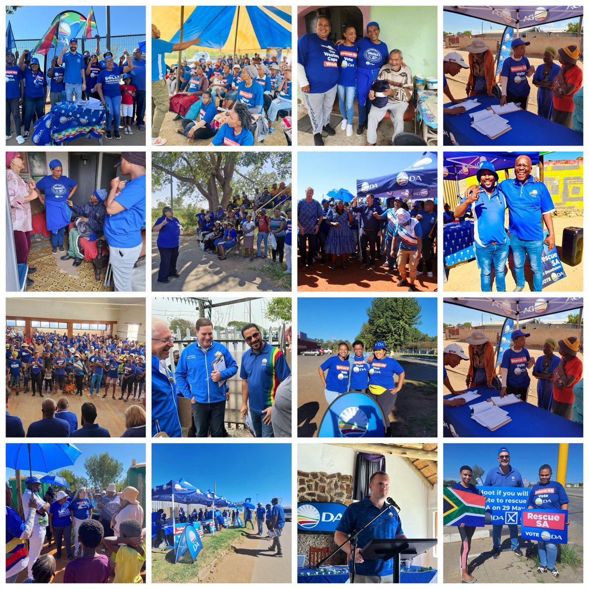 🇿🇦 24/7 the DA is out in communities across the country! There’s a clear path to victory and your vote on 29 May can guarantee a new government that serves the people, anchored by the DA. Are you ready? Visit wheretovote.da.org.za or dial *134*20004# now. #RescueSA #VoteDA