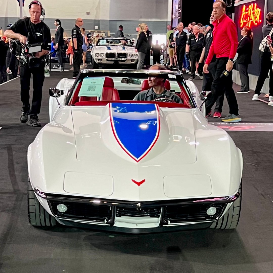 Hammered #sold for $200,000, this custom 1968 @Chevrolet #Corvette is off to its new home!