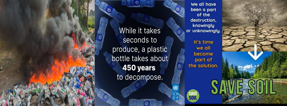 bdas2208's tweet photo. @drvandanashiva Currently, the world produces 430 million metric tons of plastics each, of which over two-thirds are short-lived products which soon become waste, and a growing amount (139 MMT-2021) after one single use-UNEP
Avoid single use plastic to save humanity.
#cpsavesoil, #cpsavesoil https://t.co/6YvUsLluvS