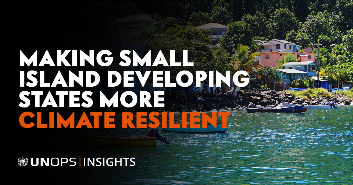 Infrastructure & sustainable development go hand in hand, making it so important to help Small Island Developing States develop infrastructure that stands the test of time. 👉 bit.ly/2GTh5en | #UNOPSInsights