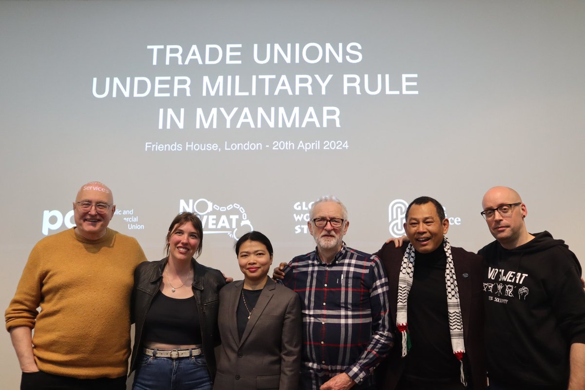 📣 Our founder @jeremycorbyn showed his solidarity with Myanmar’s trade unions at today’s ‘Trade Unions Under Military Rule’ conference in London.
