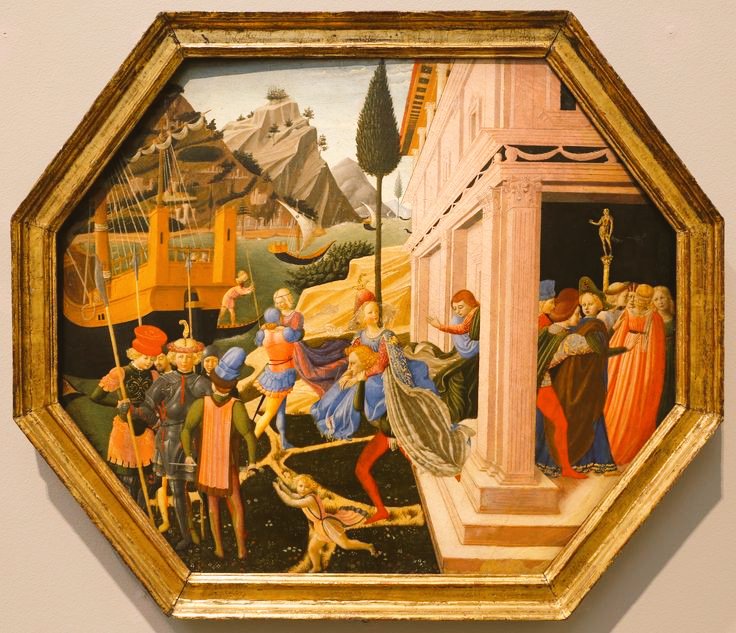 'The abduction of Helen of Troy' by Z. #Strozzi (1412-1468) / Italian Rennasaince #fineart