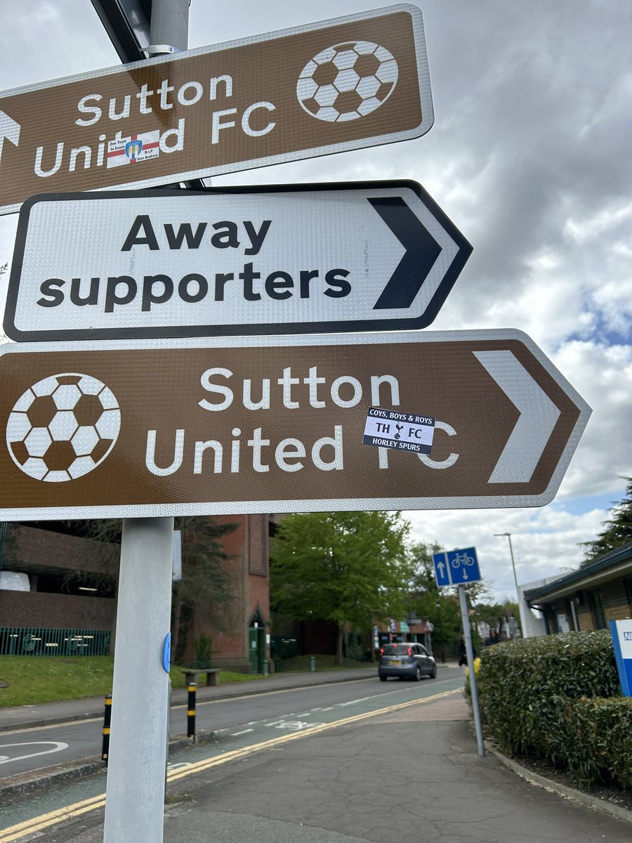 HorleySpurs_'s tweet photo. 📍Sutton United FC 👇🏼

#THFC #COYS https://t.co/5AdFHLfBXP