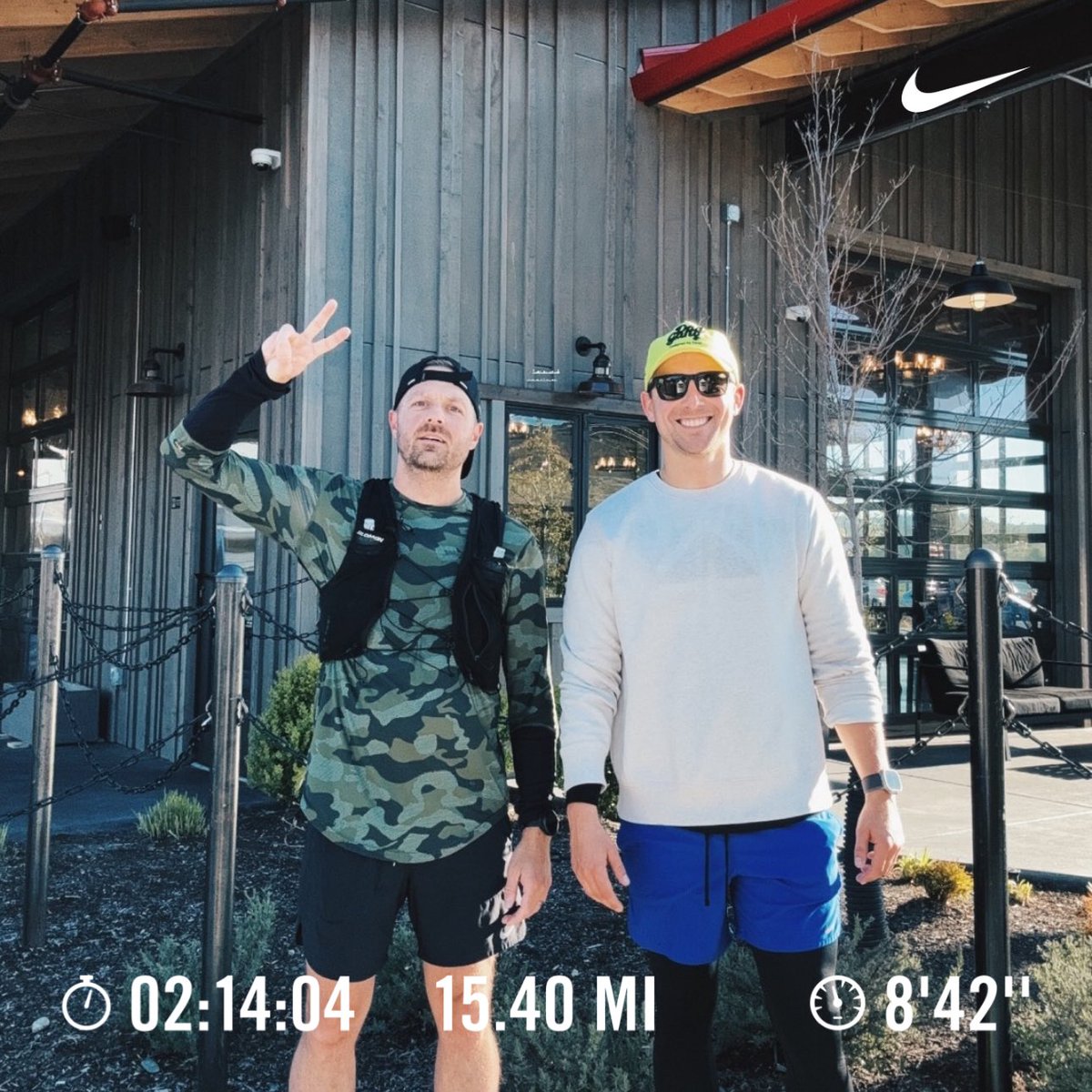 Just a solid lil’ run with @TheSzef today. #marathontraining