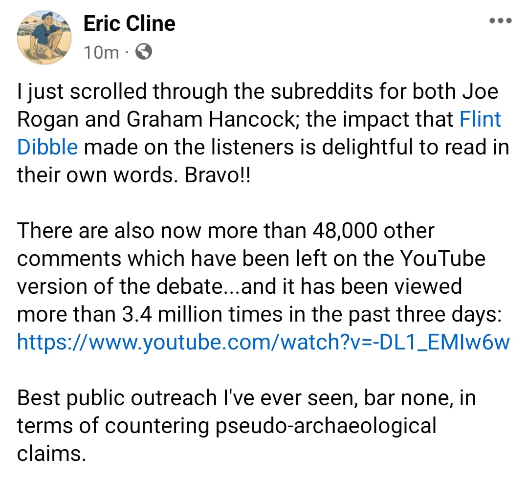 Thanks <a href="/digkabri/">Eric H. Cline</a>!