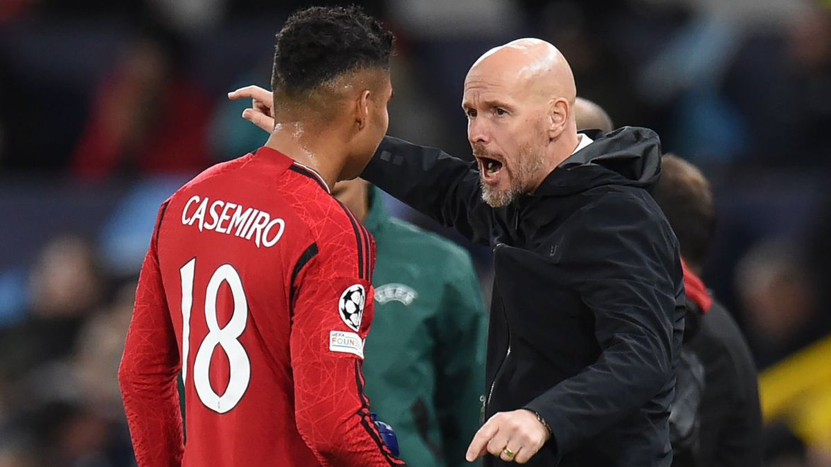 Erik ten Hag should have a tried and tested 3-at-the-back #MUFC system oven-ready for situations like this. Maguire, Wan-Bissaka and Dalot with 5 in front. 3-5-2 or 3-4-3. But we will play 4-1-4-1 vs Coventry City and they’ll target Casemiro at centreback. He will get run