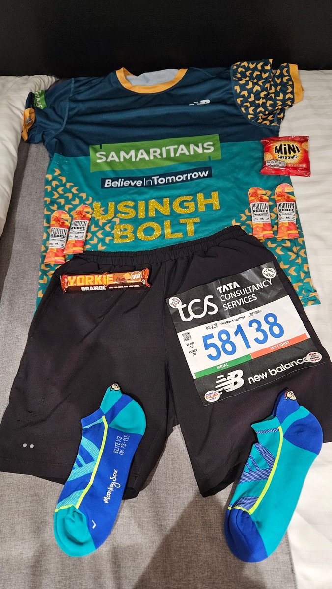 The Flat Lay!!!

<a href="/LondonMarathon/">TCS London Marathon</a> Number 9.
This year for <a href="/samaritans/">Samaritans</a>

Believe in Tomorrow.

2024tcslondonmarathon.enthuse.com/pf/usinghbolt