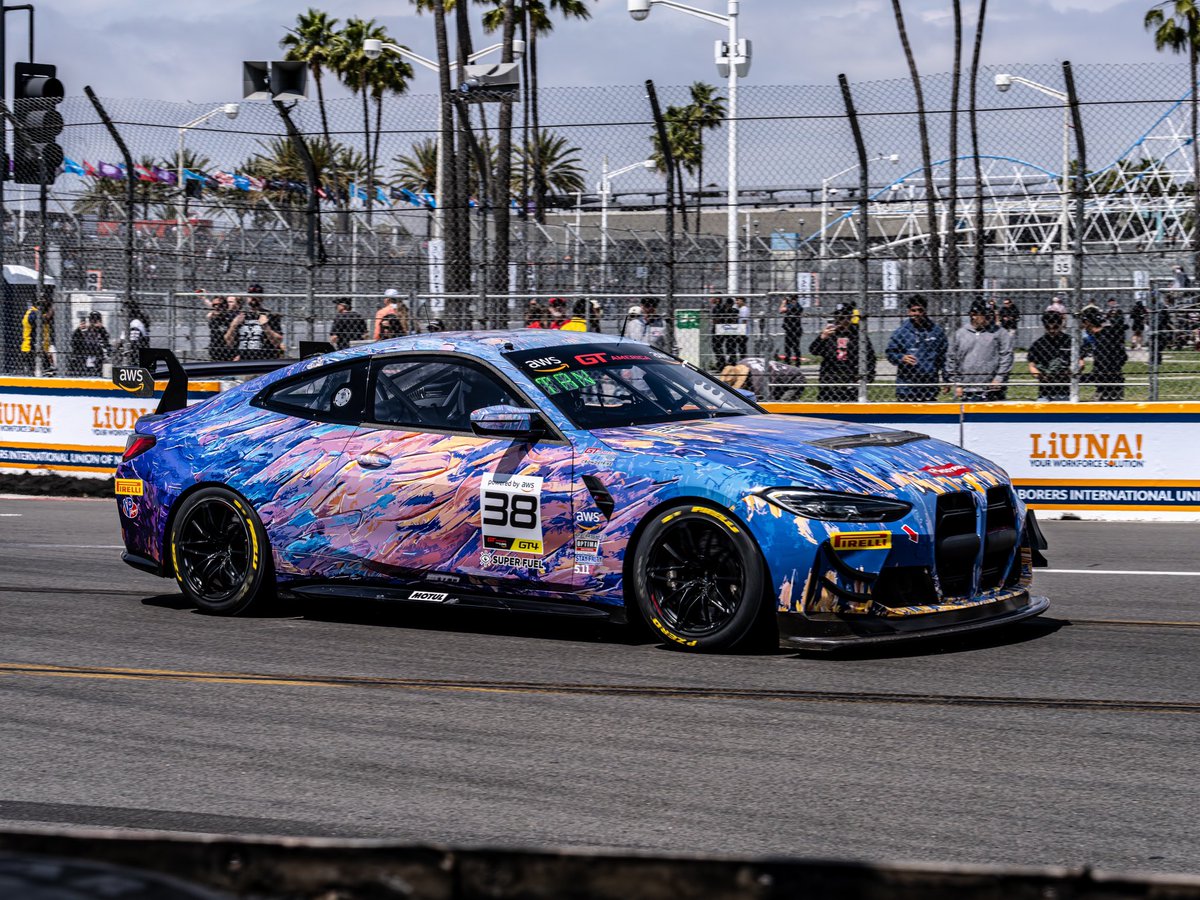 After a day full of rapid track evolution with more rubber being put down each session, we're all set to start Race 1 this afternoon from P7 on the grid! Tune in at 4:45pm PST 🟩 @STR_Samantha @BMWMotorsport @gt_america_