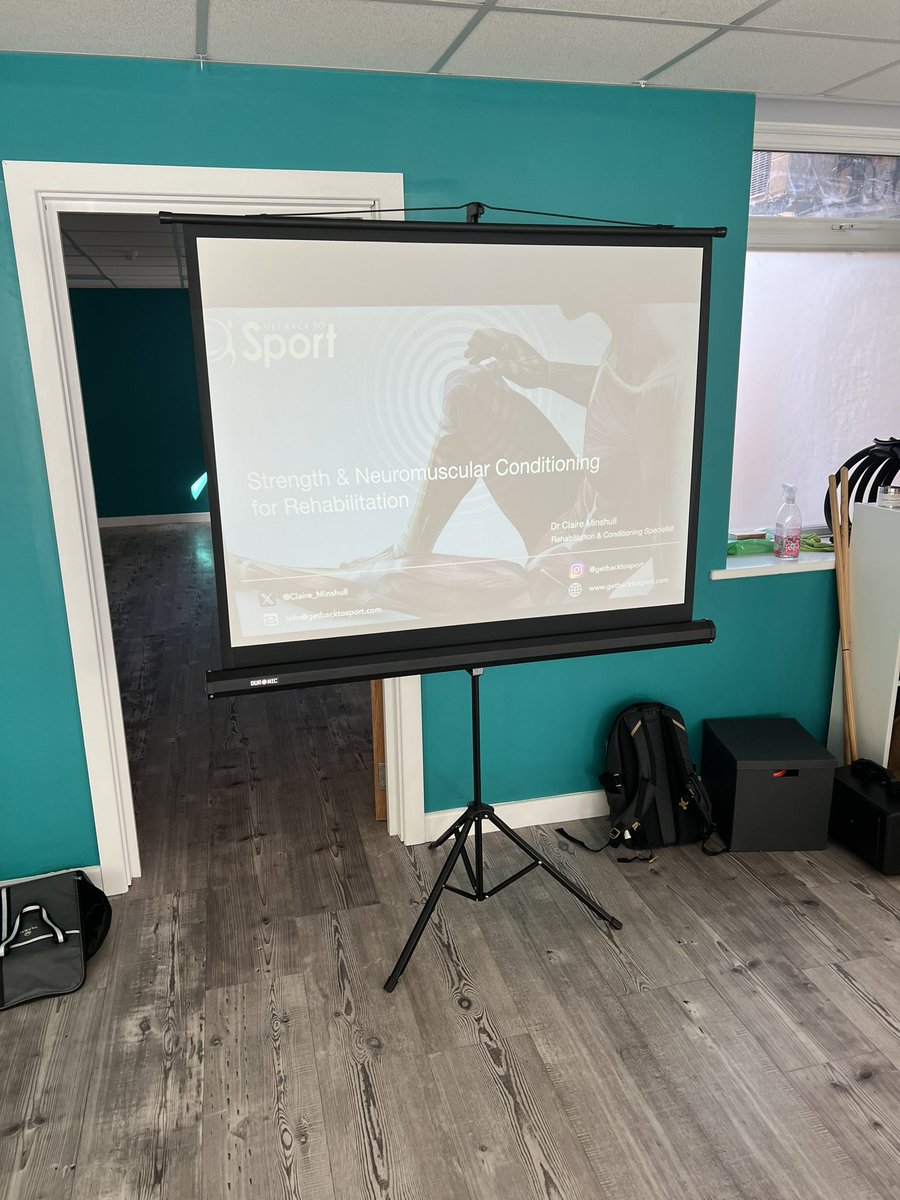 Great first day with the amazing <a href="/Claire_Minshull/">Dr Claire Minshull</a> learning about all things S&amp;C in rehab 
🏋️‍♀️🏋️‍♀️💥💥💪💪