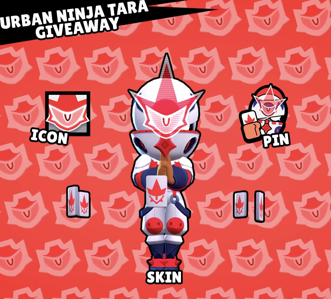 10x Urban Ninja Tara Skin Giveaway 🥷 

Follow: <a href="/ReconicJaguars/">Reconic Jaguars</a> <a href="/FanDePulisic/">Pulisic</a> <a href="/SK_zeekk/">zeek</a> <a href="/awfullyyz/">Awfully</a> 
Like &amp; RT ✨
Tag a friend 🤠

Winners picked April 30th!  good luck! ❤️

#UrbanNinjaTaraGiveaway #Brawlstars #BrawlTalk