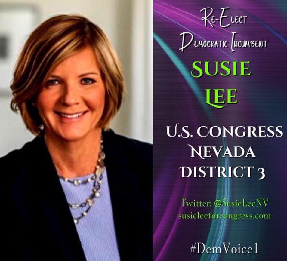 #DemVoice1 #DemsUnited Susie Lee promised to fight to improve our education system and take care of our veterans. Susie introduced the Keep our PACT Act which protects Title I funding for public schools and addresses overcrowding in classrooms. She introduced and helped pass