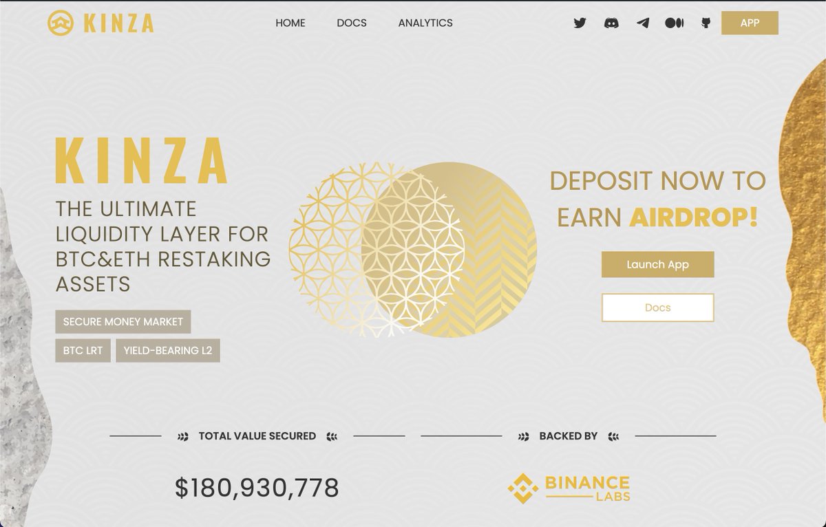 Kinza Finance website has had a makeover! Head over to kinza.finance for a fresh look at all the exciting things we are building ⚡️
