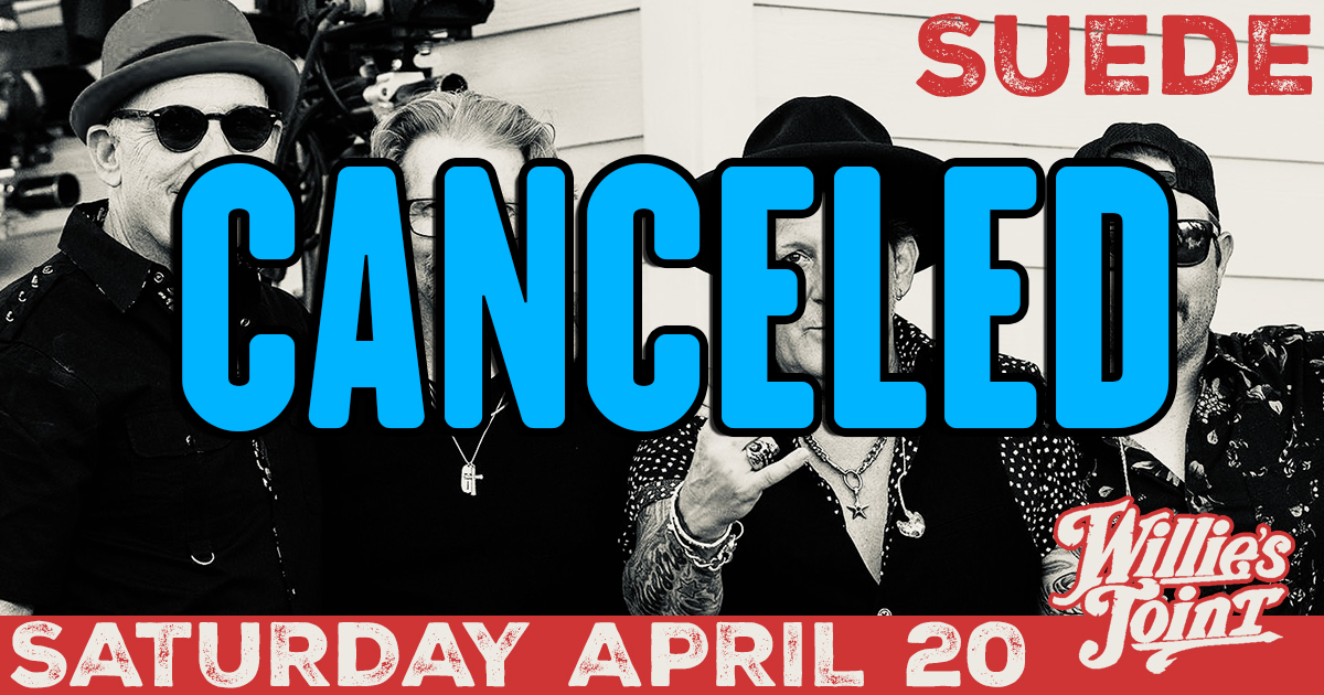 Unfortunately due to the rain and bad weather tonight's show with SUEDE has been canceled.

We will be posting the new date for the show soon.

Anyone who bought tickets or reserved tables will be refunded in the coming days.