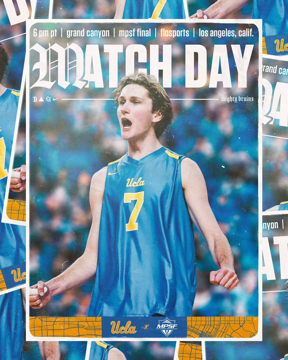 🔥🔥🔥🆙 IT’S MATCH DAY!!!
 
MPSF Championship
#1-seed UCLA vs. #2-seed Grand Canyon
📍: Galen Center
🕕: 6pm-PT
🖥️: flosports.link/3VJXcuw
📊: bit.ly/3s4Bnnm
 
#GoBruins