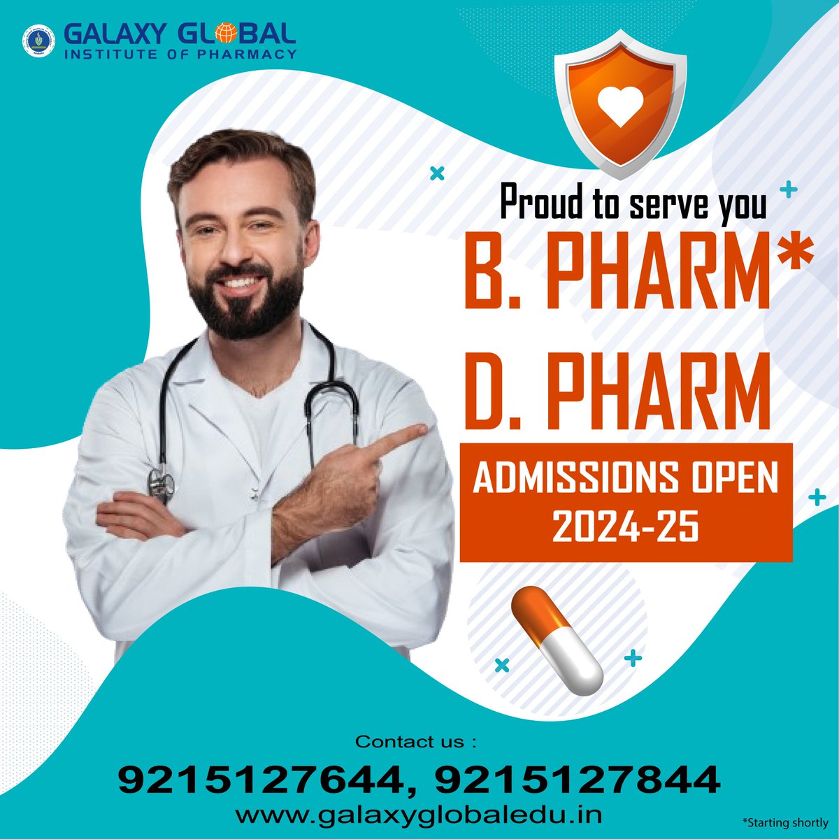 A pharmacy is essential in medicine because it involves preparing, dispensing, and properly using the medicine for therapeutic purposes. 
Admission opens for session 2024-25 @ Galaxy Global Group of Institutions, Ambala 
#gggi #admissionOpen2024 #dpharmacy #bpharmacy #pharmacy