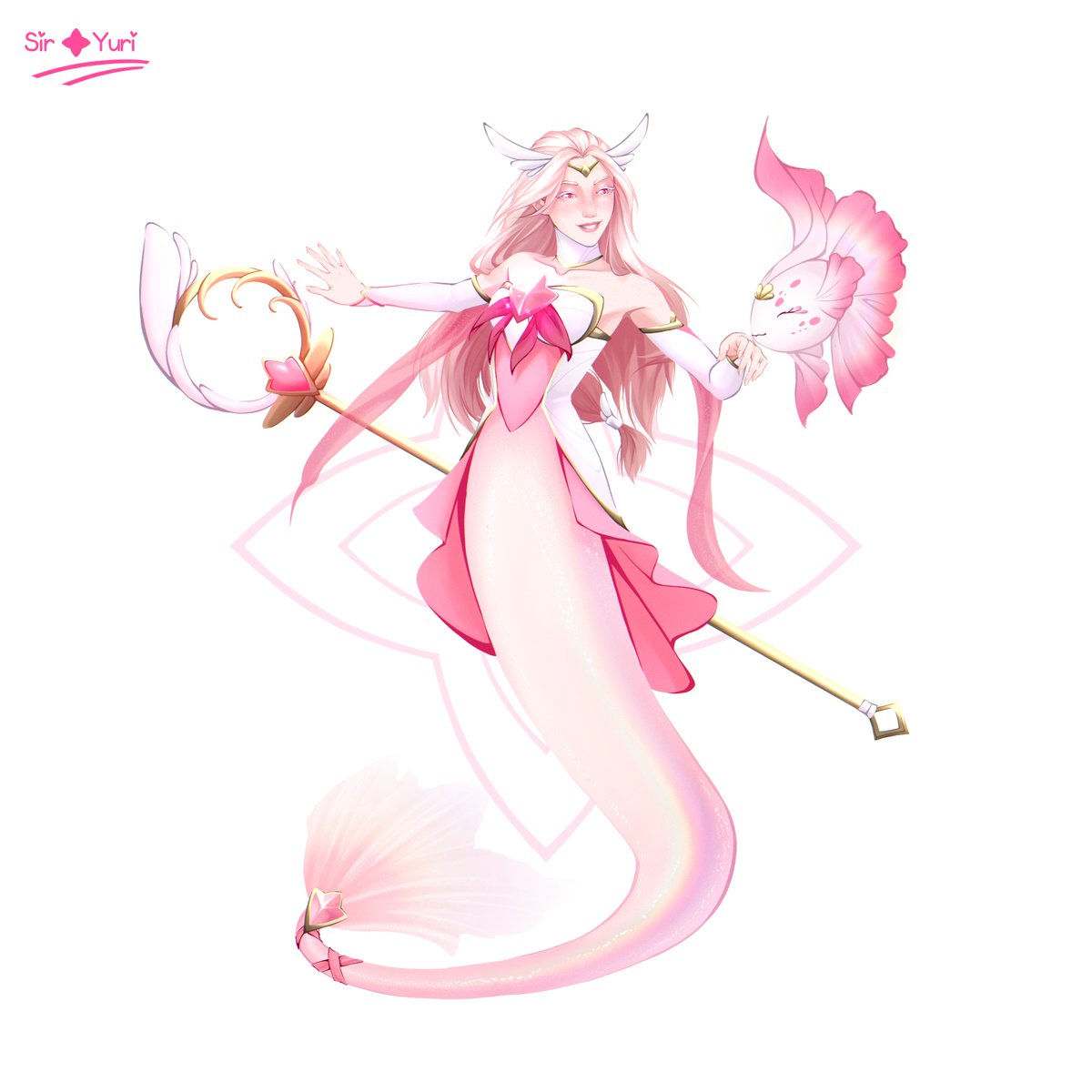 ✨ STAR GUARDIAN NAMI  ✨ 

Despite having little experience, Nami guarantees the safety of the Sea of Stars beyond the nebulae as the captain of her team. Confident in her own words, she and the cute Mayin, swear to keep the skies always lit.

#StarGuardian #LeagueofLegends