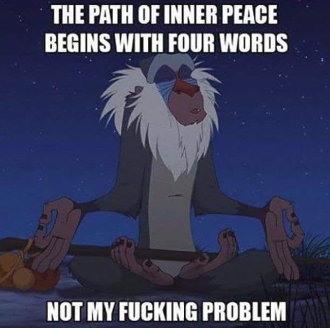 Do y'all feel this way?

#InnerStrength #Peace #humor #lionking #rafiki