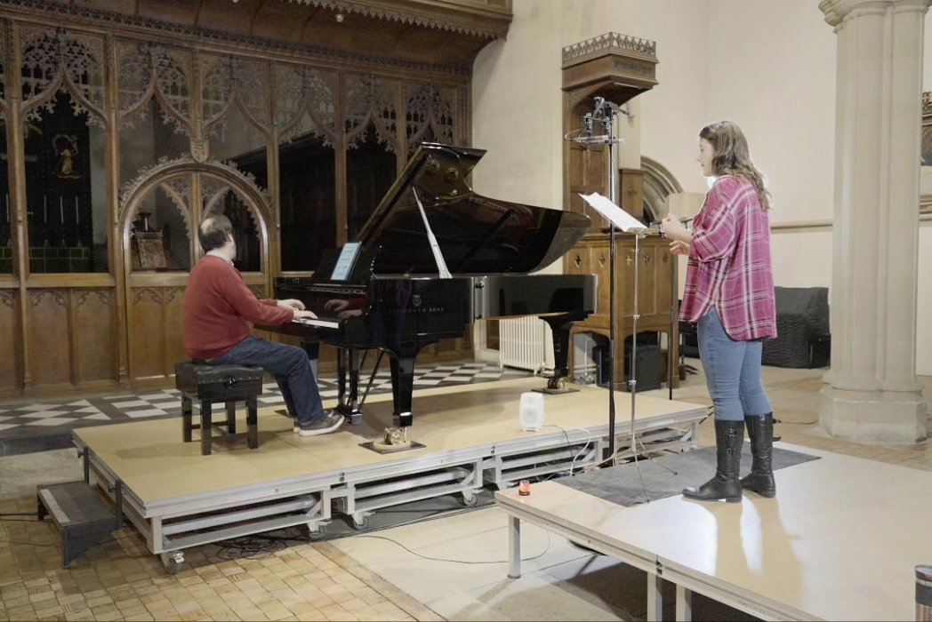 Working through edits of Letters from Scandinavia today. It's both rewarding working through these brilliant pieces in detail again & terrifying listening to oneself on repeat. But can't wait to share the final thing! Here's me & @SholtoKynoch recording with Bobby Williams🎙️
