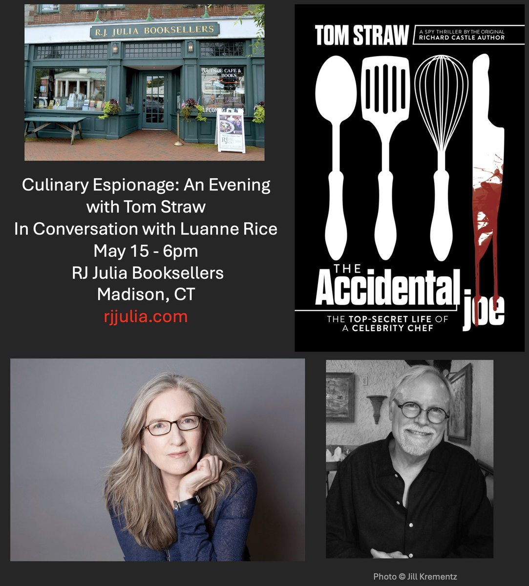 Time to talk tour! Thrilled to start off with an in-person @rjjulia event in Madison, CT with the exceptional @LuanneRice May 15 at 6pm. Details here: rjjulia.com/event/tom-stra…