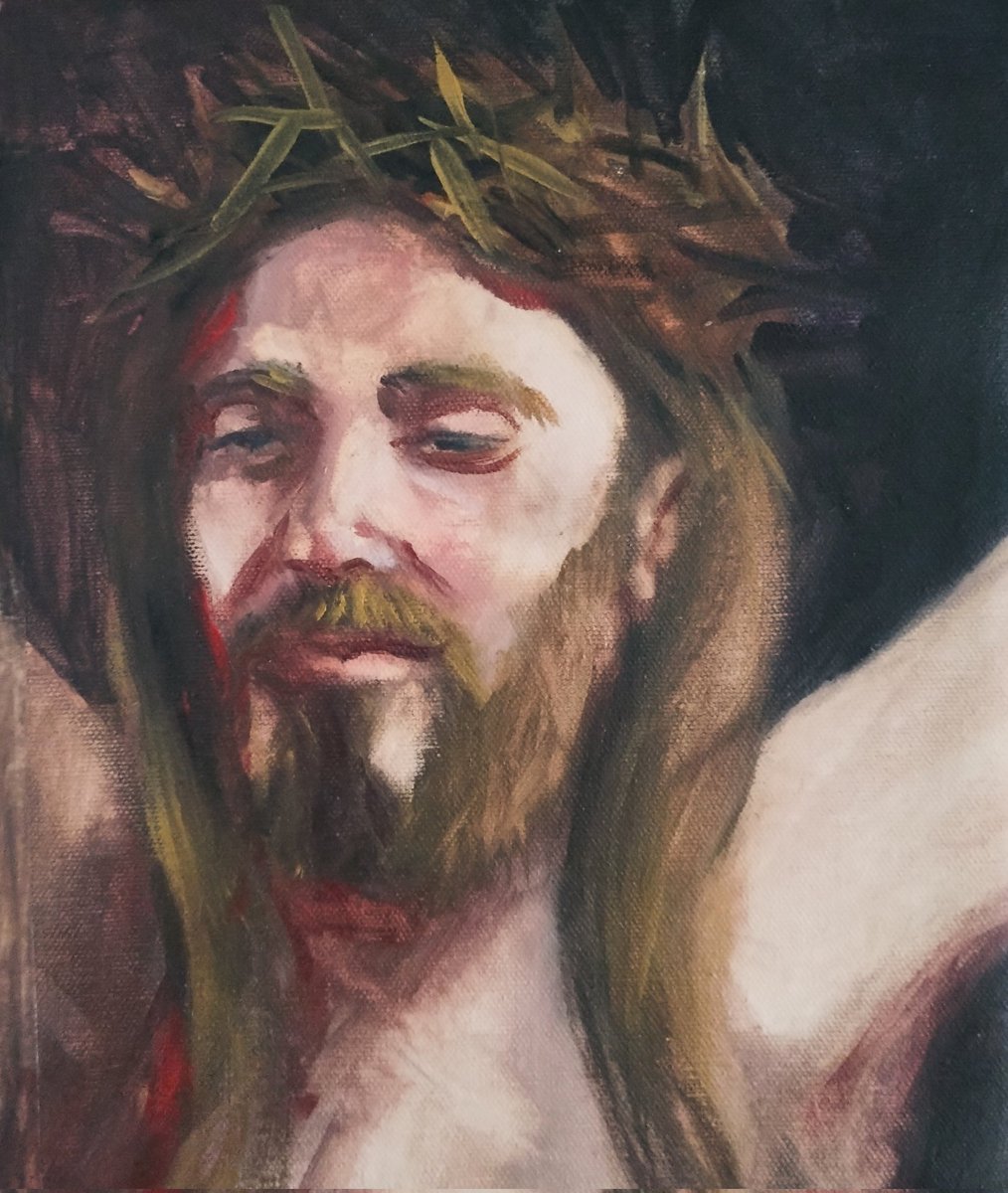 It is Finished

Oil on 8x10in linen canvas

#oilpainting #oilportrait #Allaprimapainting #Allaprima #Oiloncanvas #Jesus #JesusPainting #Crucifixion #art #fineart #Figurativeart #CainPinto