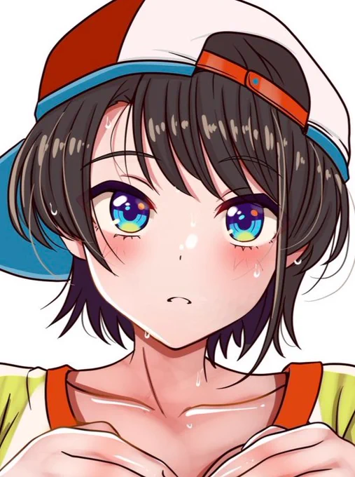 [告知]支援者さま限定イラスト公開しました蒸れ生足見せ照れ顔差分付きファンティア&ファンボックスプラン内限定公開です 
