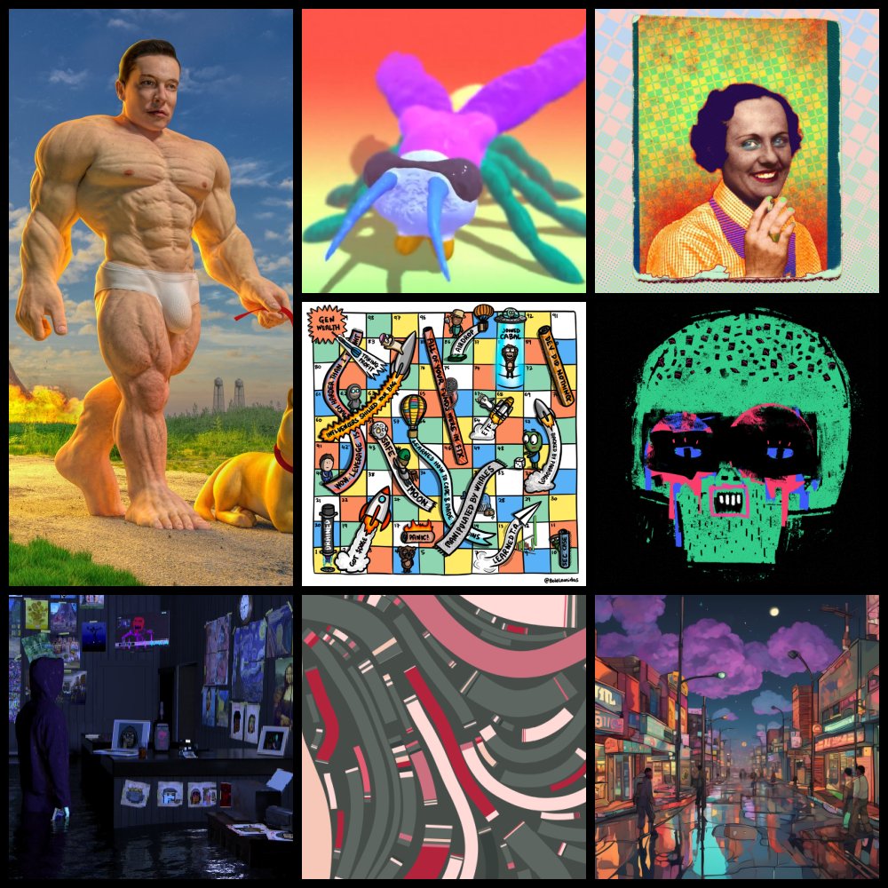 📊 24 HOURS OF ART: Saturday Highlights Happy Halving & Happy 4/20! 💪 GIGABEEPLE Strong Beeple activity returns with 5 sales: ▪️ GIGACHAD /100: 25 ETH ▪️ BIOLOGICAL COLLECTIBLE /100: 11.99 ETH ▪️ BULL RUN /271: 9.99 ETH ▪️ INFECTED /123: 7.99 ETH ▪️ INTO THE ETHER /207: 7.89