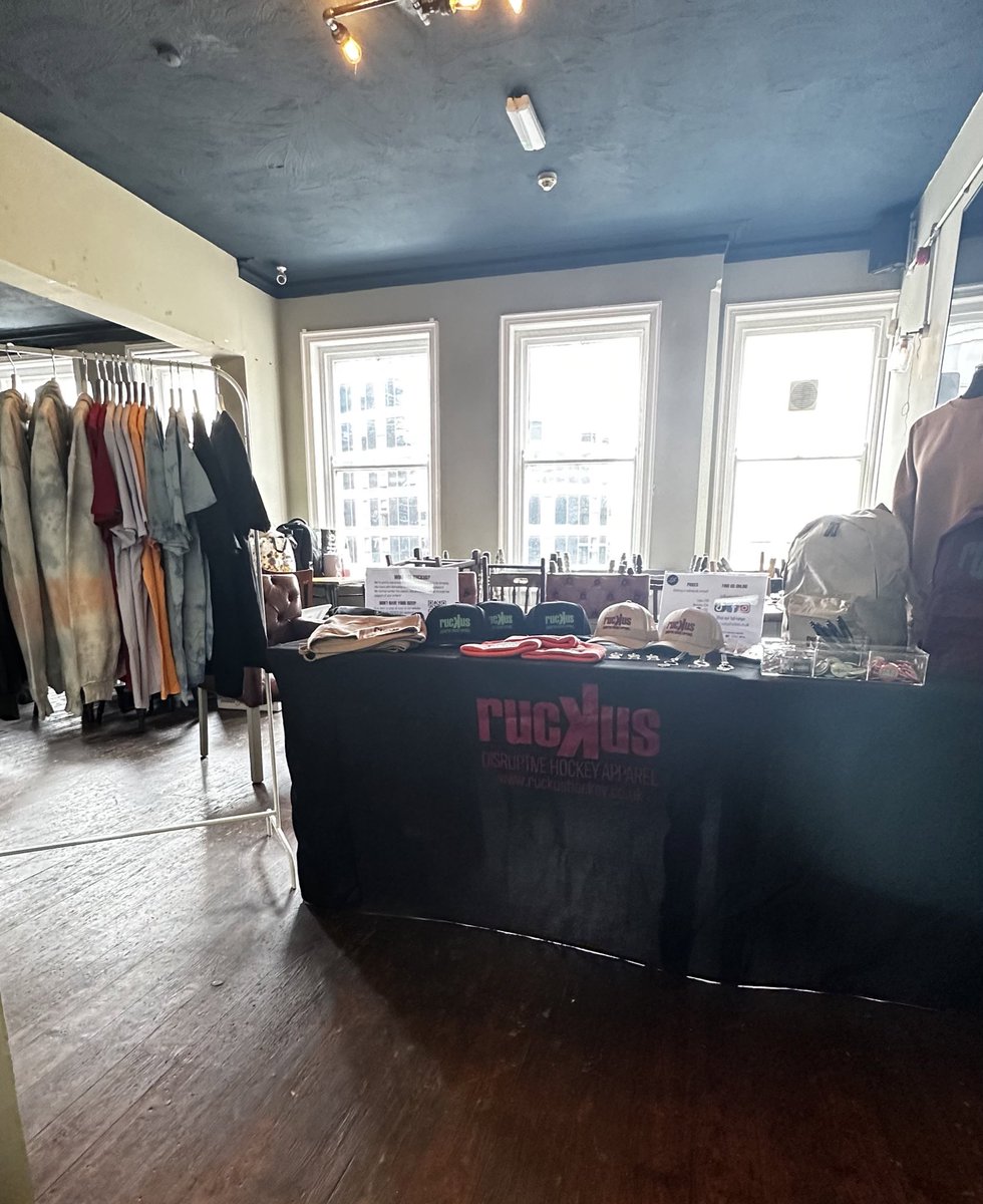 ruckushockey's tweet photo. All set up in @thebunkershill - come and say hello 👋🏼 

Here till late tonight and from 11-8 on Sunday!

#POFW24 https://t.co/Yihn0KXVfN